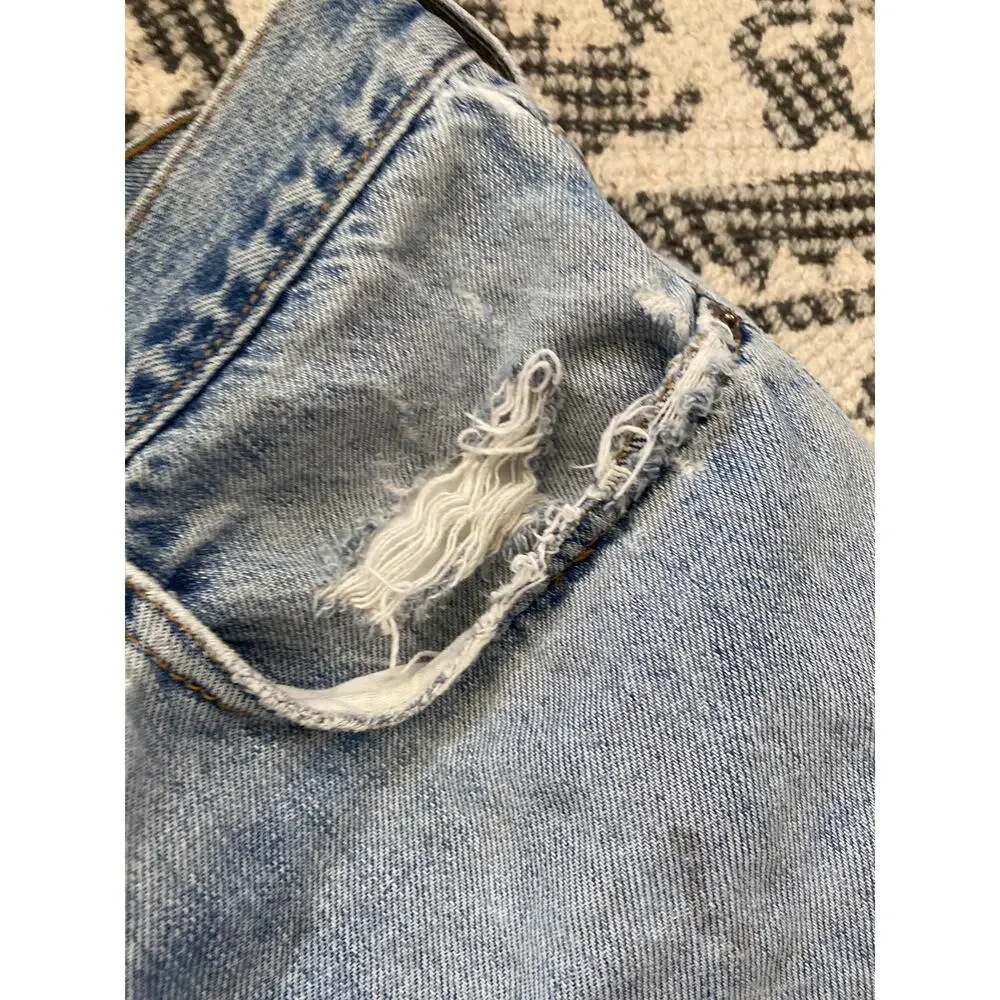 Vtg Y2K Levi's 550 Shorts Women W34 Distressed Custom Cut Off Grunge Skater 2003